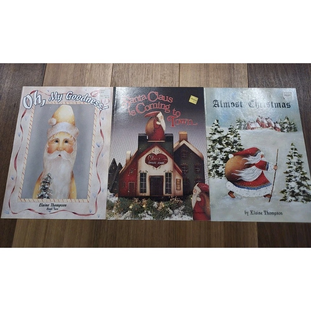 3‎ X Elaine Thompson Painting Books Christmas VTG: Excellant Shape